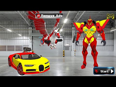Flying Horse Transform Car Robot War (Missions 1-5) - Android Gameplay FHD