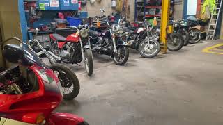 Classic Bikes container arrival USA to UK Sept 2026