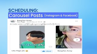 How to Post Carousel on Facebok Effective Facebook Like & Folow Button With Video Carousel PE Editor