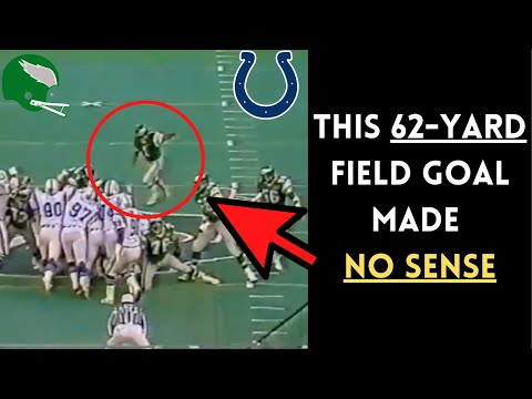 The STUPIDEST FIELD GOAL in Philadelphia Eagles HISTORY | Colts @ Eagles (1983)