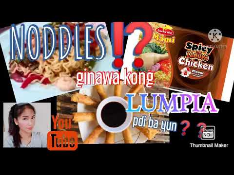 LUMPIA MADE OF NOODLES😮❓❓Pwdi ba yun❓❓