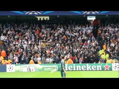 Los aficionados del Real Madrid