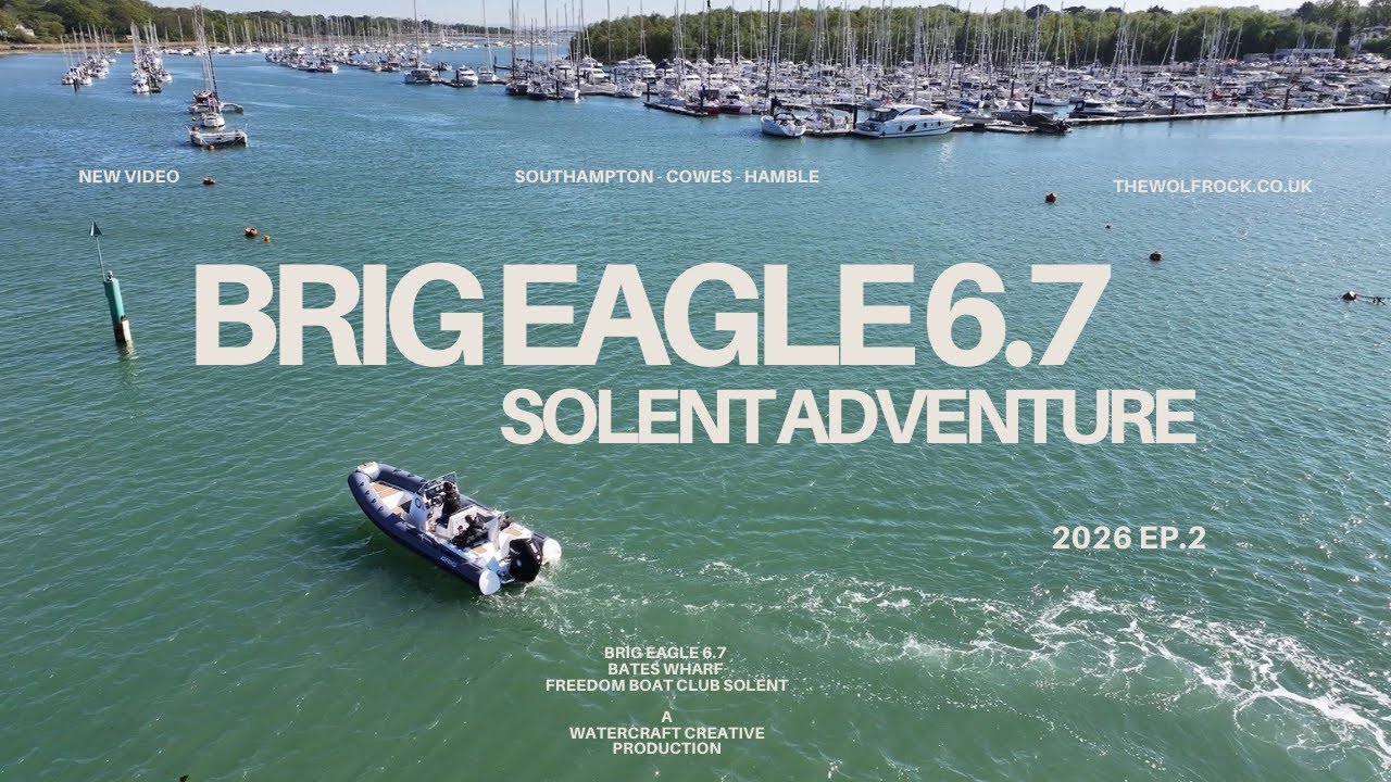 Brig Eagle 6.7 Solent Adventure - Taking a 6.7mtr Brig Rib to the Isle of Wight
