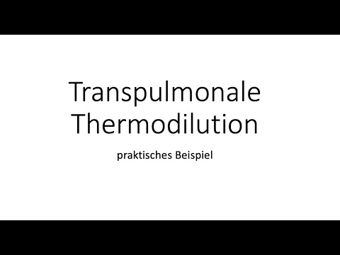 Transpulmonale Thermodilution praktisches Beispiel