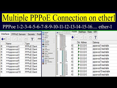 MikroTik Tutorial 50- Dial Multiple Connection on ether1 in Hindi & Urdu