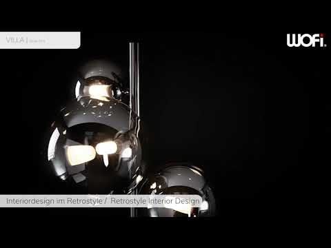 Staande LED-lamp Villa polycarbonaat/ijzer - 7 lichtbronnen