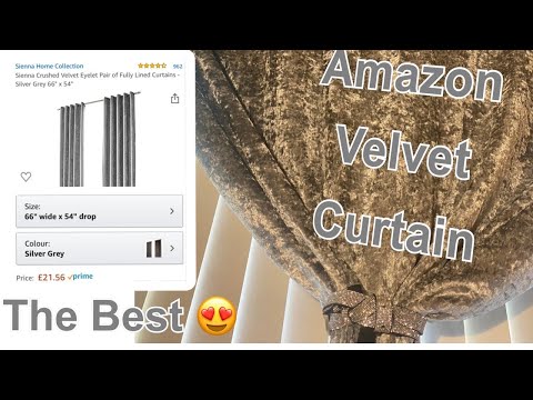 AMAZON VELVET CURTAINS | BUYING BLACKOUT CURTAINS ON AMAZON | AFFORDABLE + LUXURIOUS | AMAZON REVIEW