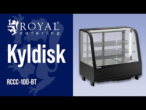 video - Kyldisk - 100 L - Royal Catering - 3 nivåer - Svart