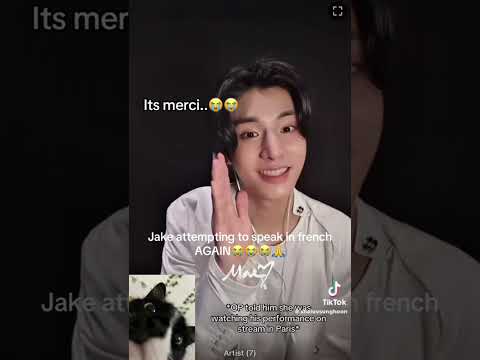 Jake confused with languages again lmaooo😭🙏🏻#viral#kpop#aesthetic#jake#enhypen#shorts#trending