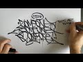 GRAFFITI HANDSTYLES - 3 TAGS IN A ONE LINER! - WATCH HOW I DID IT