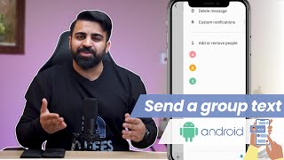 How to send a group text on Android