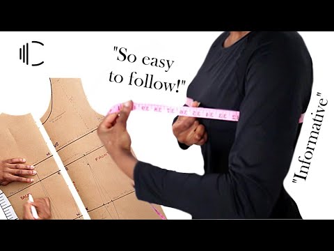 How to Measure Yourself and Draft a Basic Bodice Pattern (DETAILED & easy😊) | Beginner Friendly