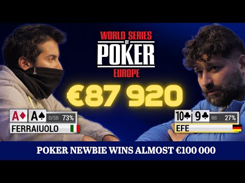 Italian poker newbie smashes everyone and takes home almost $100,000! | WSOPE 21 | €350 NLH Opener