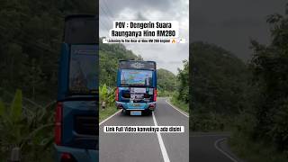 Download lagu 'POV: Listening to the Roar of Hino RM 280 Engine! 🔥🎧' | Raungan Mesin Hino RM #shorts #bus #hino mp3