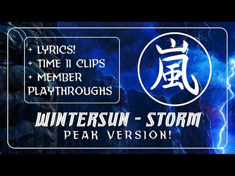 WINTERSUN - STORM w/ Lyrics! + Time II Clips! - Peak Version!