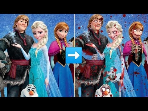 Frozen: Elsa Glow Up Into Zombie - Disney Princesses Transformation #29