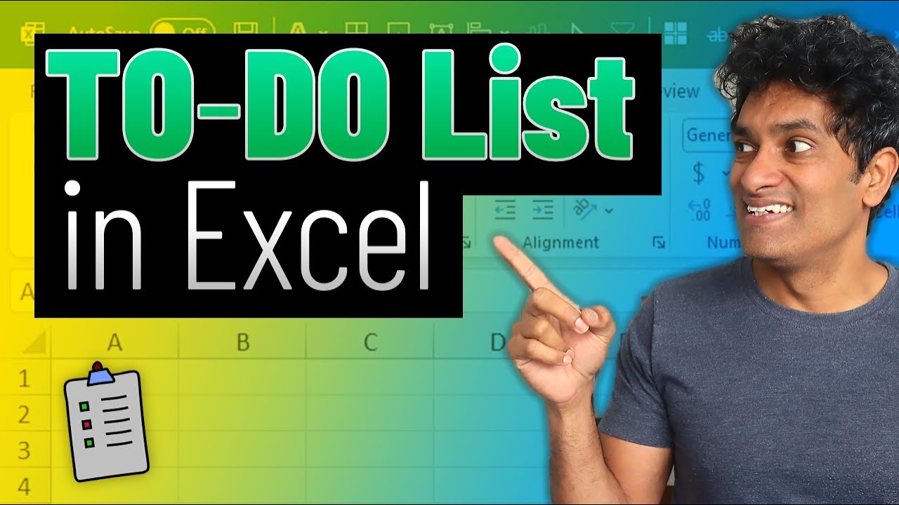 Make a beautiful and interactive To-Do List with Excel