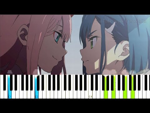 [Darling in the FranXX ED 3] "Beautiful World" - XX:me (Synthesia Piano Tutorial)