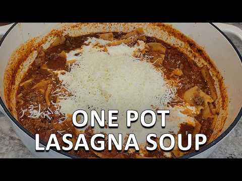One Pot Lasagna Soup