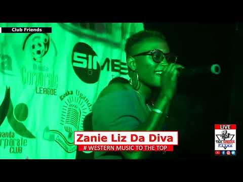 Zanie Liz Da Diva with Dr Billy Lo Brown Star in club friends Eiraka Vibes program for Rwenzori FM