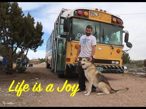 Bus Conversion to Motor Home #165 Chris leaving day