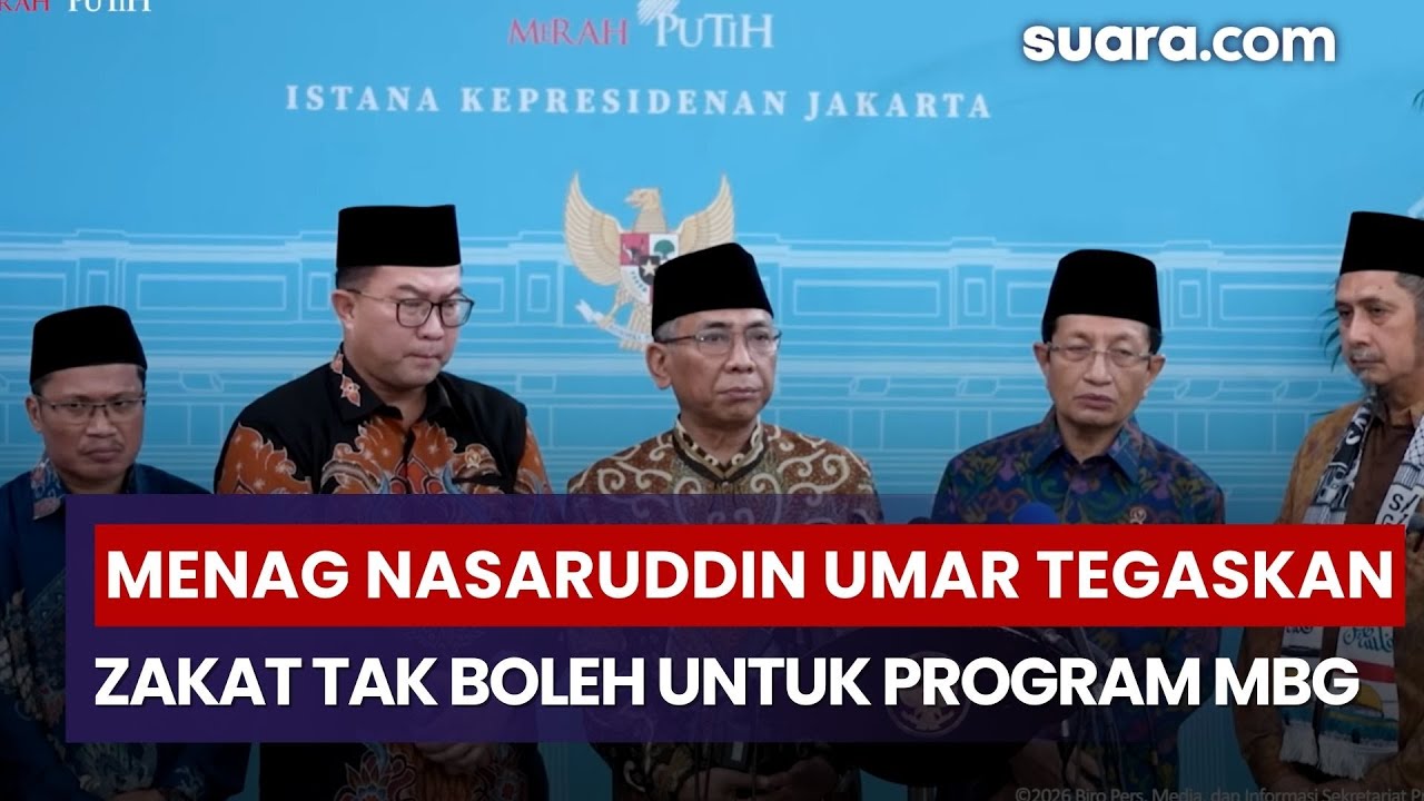 Menag Nasaruddin Umar Tegaskan Zakat Tak Boleh untuk Program MBG