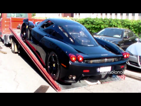 all black Ferrari Enzo sound, 2009
