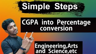 CGPA into Percentage conversion | Easy Steps | GPA , CGPA All Doubts Explained