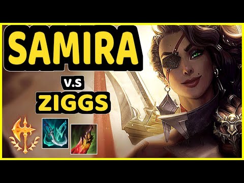 SAMUX (SAMIRA) vs ZIGGS - BOTTOM ADC GAMEPLAY - EUW Ranked MASTER
