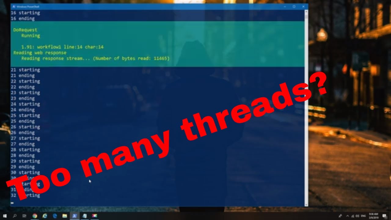 Powershell Workflows serial vs parallel