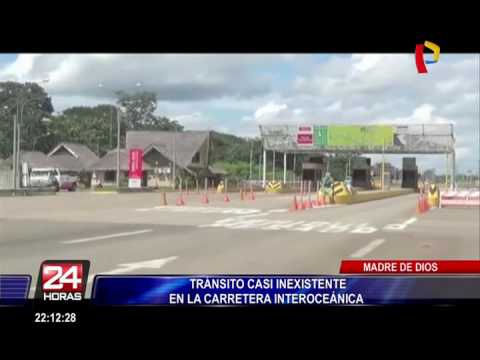 Tránsito casi inexistente en la Carretera Interoceánica
