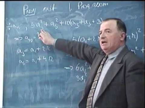 Lectia 1782 - An 2003 - Clasa 10 - Testul 1 si 2 - Progresii aritmetice si geometrice