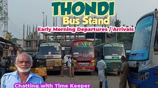Thondi Bus Stand  தொண்டி பேரு�