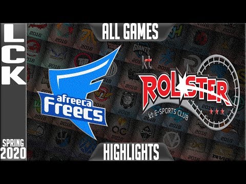 AF vs KT Highlights ALL GAMES | LCK Spring 2020 W3D5 | Afreeca Freecs vs KT Rolster
