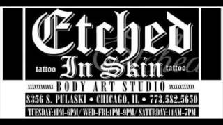 ETCHED IN SKIN ON DOPE SICK RADIO