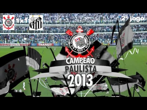 2a  Final Paulistão 2013 - Corinthians x Santos - Jogo Completo