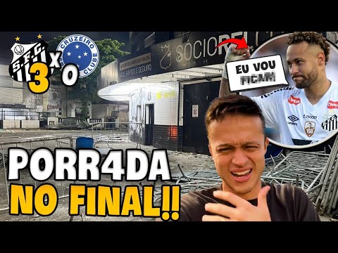 MUITA BOMBA E PANCADARIA: SANTOS X CRUZEIRO TERMINA EM CONFUSÃO COM A POLÍCIA!