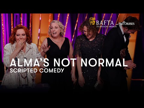 Sophie Willan BARELY contains her excitement for Alma's Not Normal winning the Scripted Comedy BAFTA