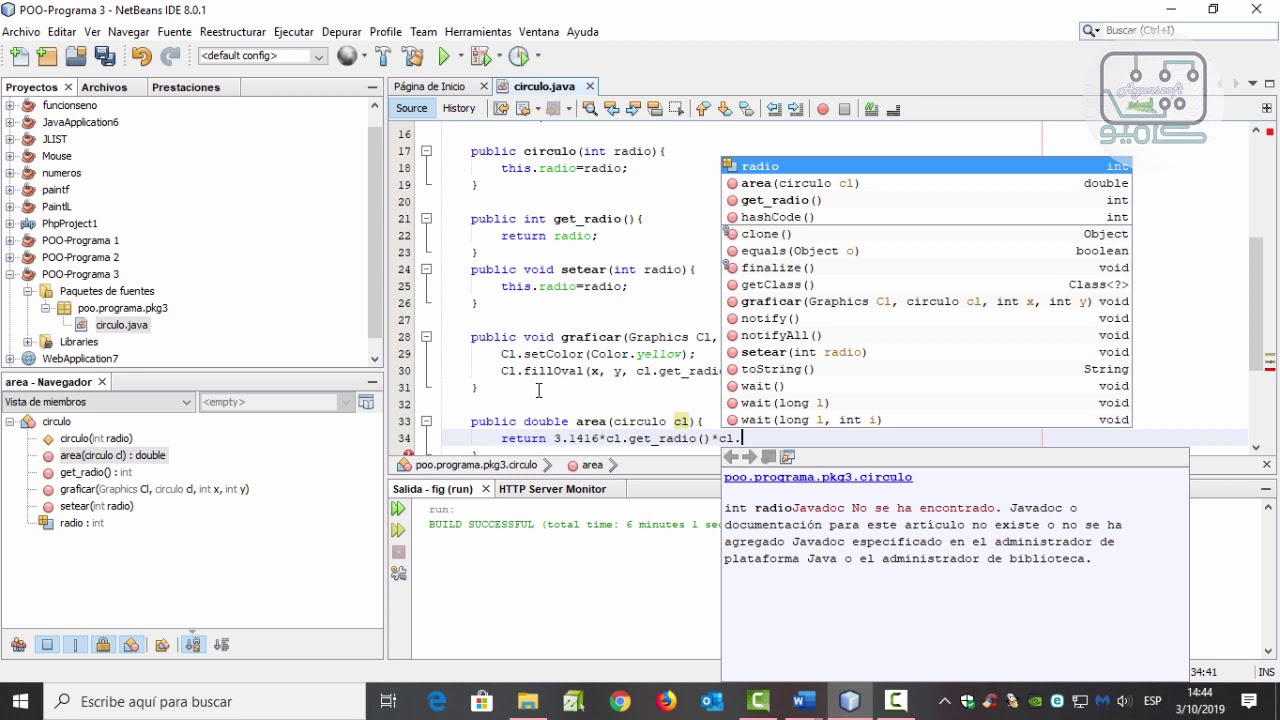 Figuras Geométricas -Java - Luis Fernando Aguas B