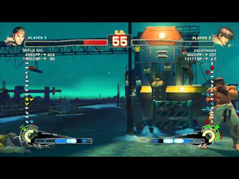 SSF4 AE 2012: MrFuji boc (Ryu) vs A-RU (Guy) - Xbox Live Ranked Match