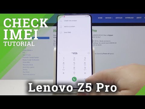 How to Easily Check IMEI & SN on Lenovo Z5 - IMEI & Serial Number