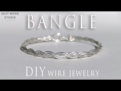 Braided Bangle| Simple Bangle| Easy Bracelet| DIY Ring| Wire Wrap Tutorial| DIY Jewelry| How to make