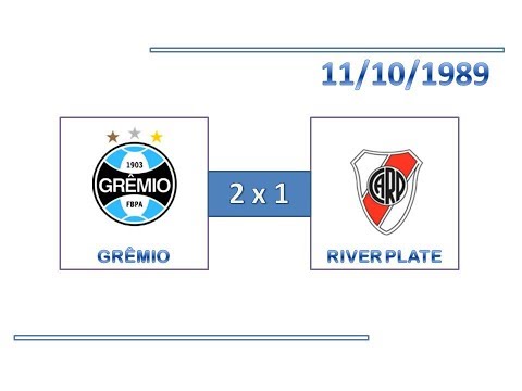 GOLS: Grêmio 2 x 1 River Plate - 11/10/1989 - Supercopa
