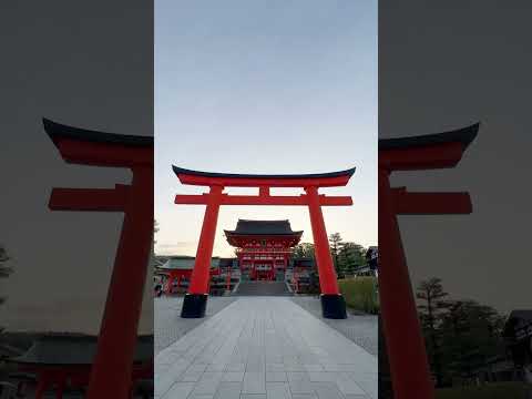 A sunrise trip to Fushimi Inari shrine in Kyoto, Japan during an Around the World tour