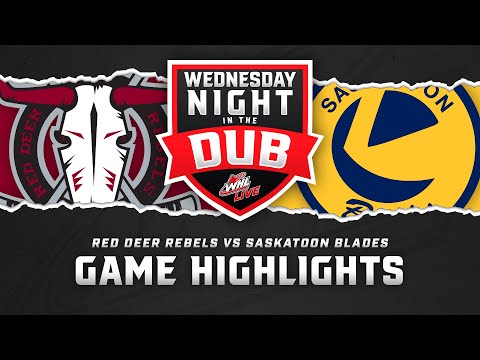 Red Deer Rebels at Saskatoon Blades 12/04 | WHL Highlights 2024-25