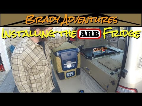 ARB 47L Fridge Install on Alu-Cab Tilt Slide
