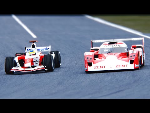 Toyota F1 2004 vs Toyota GT-One at Suzuka GP