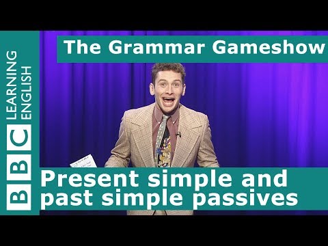 現在受身と過去受身。文法ゲームショウ 第16話 (Present and Past Passives: The Grammar Gameshow Episode 16)