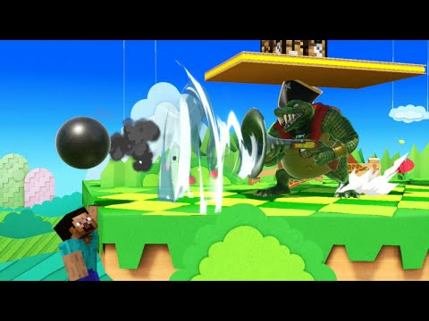 Super Smash Bros. Ultimate: Quickplay: Carls493 (Steve) Vs. shrak21 (King K. Rool)