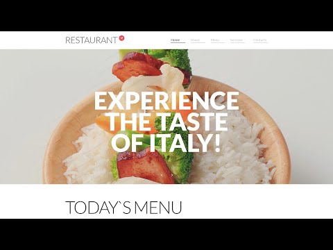 Modelo de site responsivo para cafés e restaurantes por WT - 57641